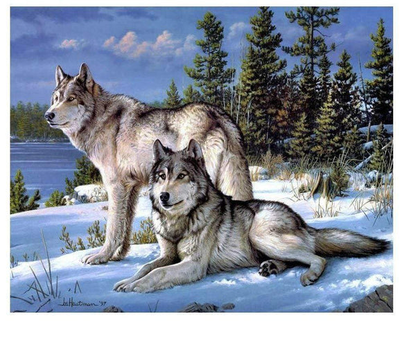 Special Order - Wolves - Full Drill diamond painting - Specially ordered for you. Delivery is approximately 4 - 6 weeks.