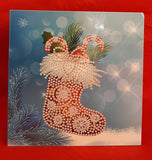 Diamond Painting Christmas Card Kit (C) - Pack of 8 cards