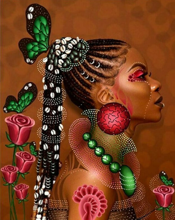 Special Order - African Woman - Full Drill Diamond Painting - Specially ordered for you. Delivery is approximately 4 - 6 weeks.
