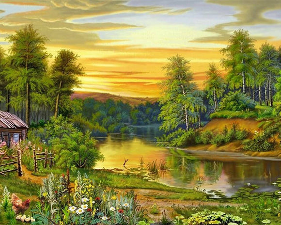 Artwork Scenery 06 - Full Drill Diamond Painting - Specially ordered for you. Delivery is approximately 4 - 6 weeks.