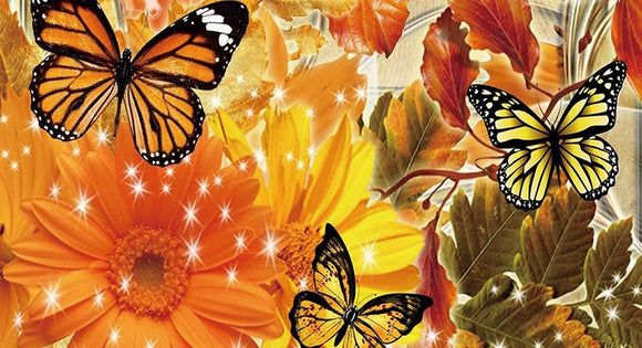 Autumn Butterflies - Full Drill Diamond Painting - Specially ordered for you. Delivery is approximately 4 - 6 weeks.