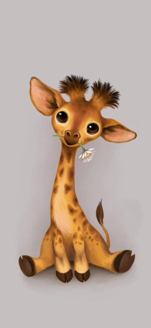 Baby Giraffe  - Full Drill Diamond Painting - Specially ordered for you. Delivery is approximately 4 - 6 weeks.
