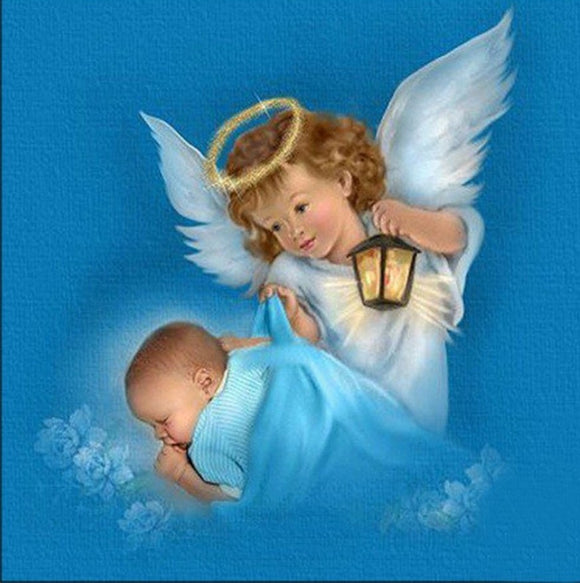 Special Order - Baby and Angel - Full Drill Diamond Painting - Specially ordered for you. Delivery is approximately 4 - 6 weeks.