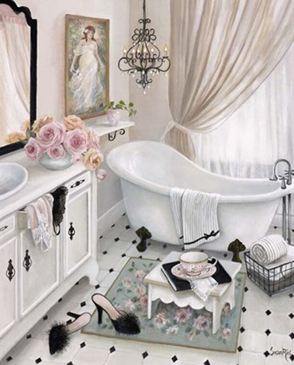 Special Order - Bath Tub 03 - Full Drill Diamond Painting - Specially ordered for you. Delivery is approximately 4 - 6 weeks.