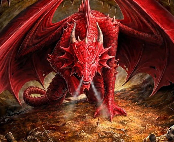 Special Order - Big Red Dragon - Full Drill Diamond Painting - Specially ordered for you. Delivery is approximately 4 - 6 weeks.