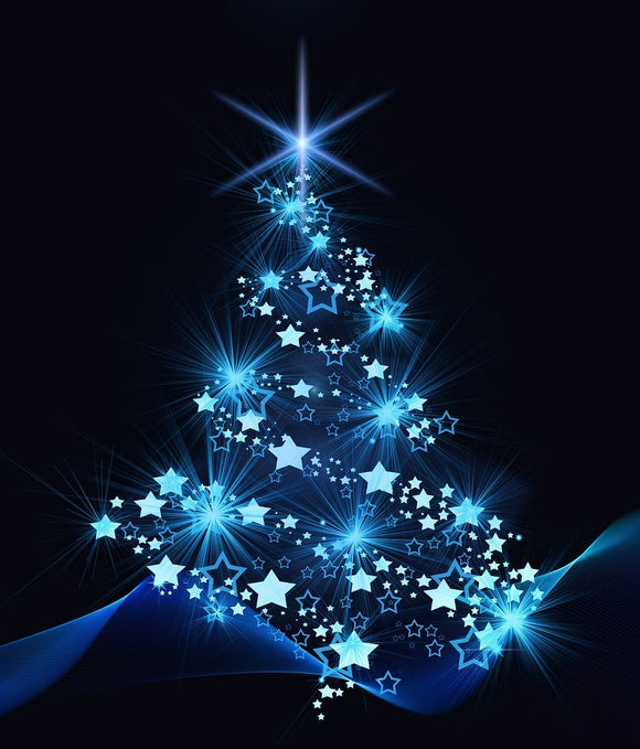Special Order - Blue Light Christmas Tree - Full Drill Diamond Painting - Specially ordered for you. Delivery is approximately 4 - 6 weeks.