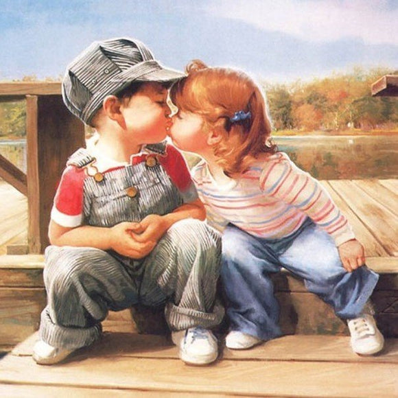 Special Order - First Kiss - Full Drill Diamond Painting - Specially ordered for you. Delivery is approximately 4 - 6 weeks.
