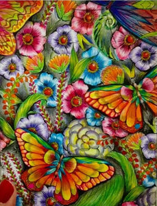 Butterflies And Flowers - Full Drill Diamond Painting - Specially ordered for you. Delivery is approximately 4 - 6 weeks.