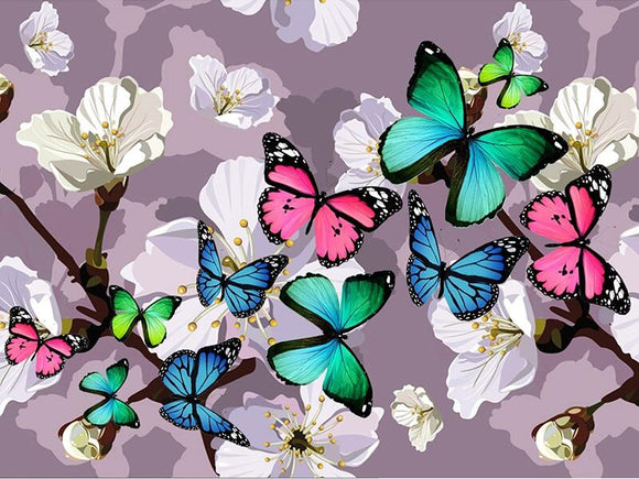 Butterfly Burst - Full Drill Diamond Painting - Specially ordered for you. Delivery is approximately 4 - 6 weeks.