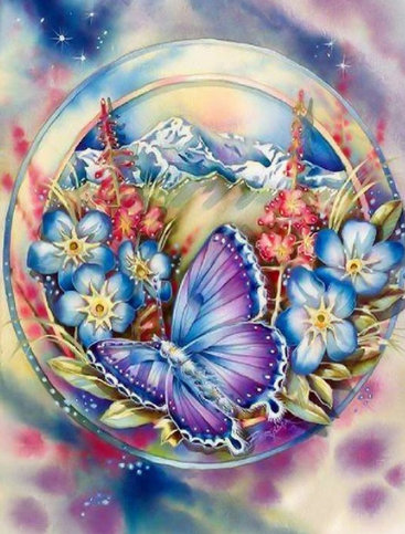 Butterflies And Flowers 06 - Full Drill Diamond Painting - Specially ordered for you. Delivery is approximately 4 - 6 weeks.