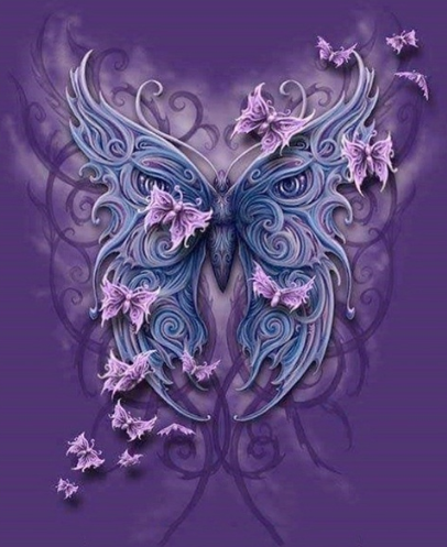 Special Order - Butterfly in Purple 02 - Full Drill Diamond Painting - Specially ordered for you. Delivery is approximately 4 - 6 weeks.