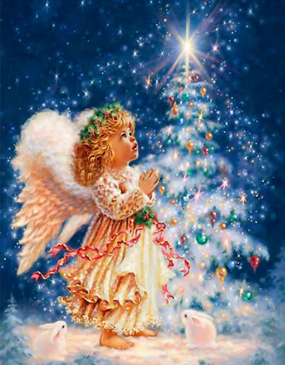 Christmas Angel- Full Drill Diamond Painting - Specially ordered for you. Delivery is approximately 4 - 6 weeks.