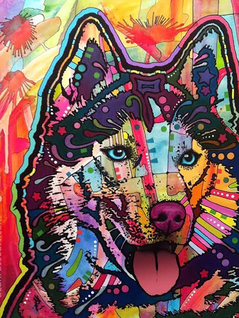 Colourful Dog 07 - Full Drill Diamond Painting - Specially ordered for you. Delivery is approximately 4 - 6 weeks.