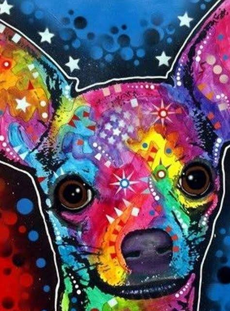 Colourful Dog 08 - Full Drill Diamond Painting - Specially ordered for you. Delivery is approximately 4 - 6 weeks.
