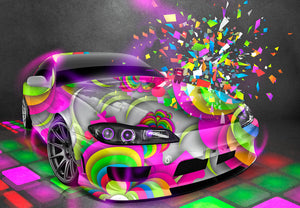 Colourful Car- Full Drill Diamond Painting - Specially ordered for you. Delivery is approximately 4 - 6 weeks.