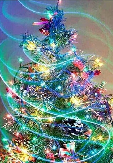 Colourful Christmas Tree- Full Drill Diamond Painting - Specially ordered for you. Delivery is approximately 4 - 6 weeks.
