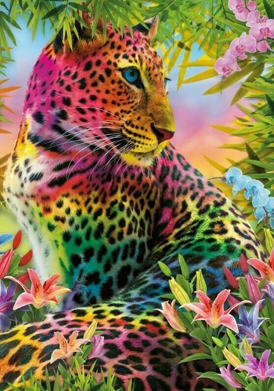 Special Order - Colourful Leopard - Full Drill diamond painting - Specially ordered for you. Delivery is approximately 4 - 6 weeks.