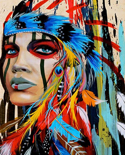 Special Order - Colourful Native American - Full Drill Diamond Painting - Specially ordered for you. Delivery is approximately 4 - 6 weeks.