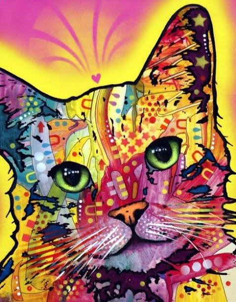 Colourful Cat 01 - Full Drill Diamond Painting - Specially ordered for you. Delivery is approximately 4 - 6 weeks.