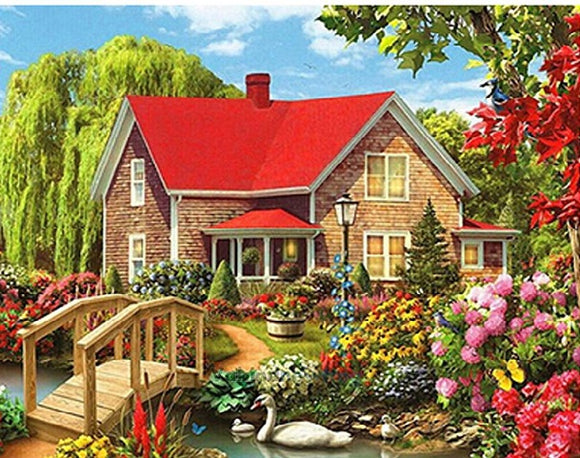 Special Order - Cottage Garden- Full Drill Diamond Painting - Specially ordered for you. Delivery is approximately 4 - 6 weeks.