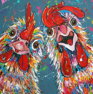 Special Order - Crazy Chickens - Full Drill Diamond Painting - Specially ordered for you. Delivery is approximately 4 - 6 weeks.