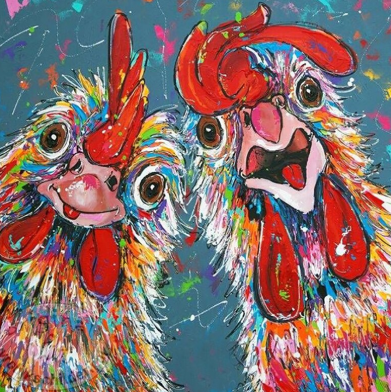 Special Order - Crazy Chickens - Full Drill Diamond Painting - Specially ordered for you. Delivery is approximately 4 - 6 weeks.