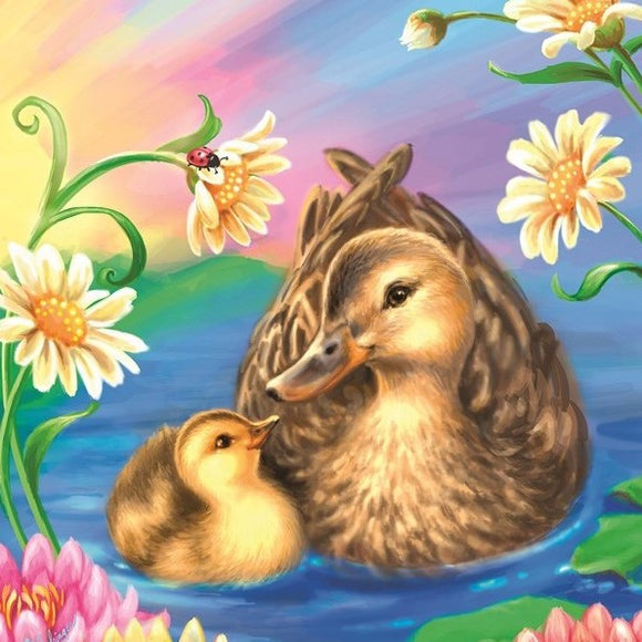 Special Order - Cute Ducks - Full Drill Diamond Painting - Specially ordered for you. Delivery is approximately 4 - 6 weeks.