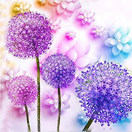 Dandelion 2- Full Drill Diamond Painting - Specially ordered for you. Delivery is approximately 4 - 6 weeks.