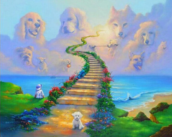 Special Order - Dog Heaven - Full Drill diamond painting - Specially ordered for you. Delivery is approximately 4 - 6 weeks.