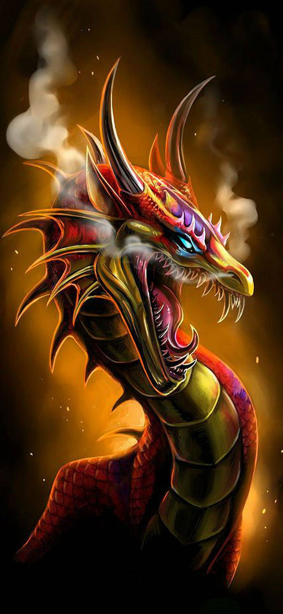 Dragon 03- Full Drill Diamond Painting - Specially ordered for you. Delivery is approximately 4 - 6 weeks.