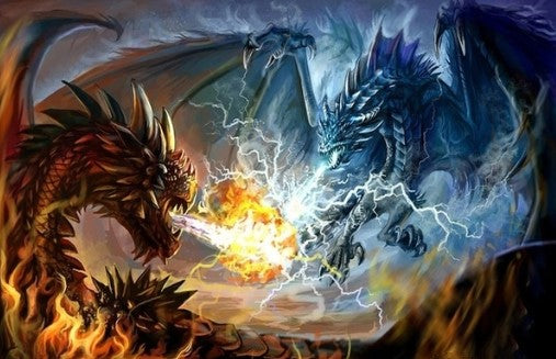 Special Order - Dragon Fight - Full Drill Diamond Painting - Specially ordered for you. Delivery is approximately 4 - 6 weeks.