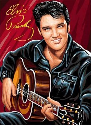 Elvis With Guitar- Full Drill Diamond Painting - Specially ordered for you. Delivery is approximately 4 - 6 weeks.