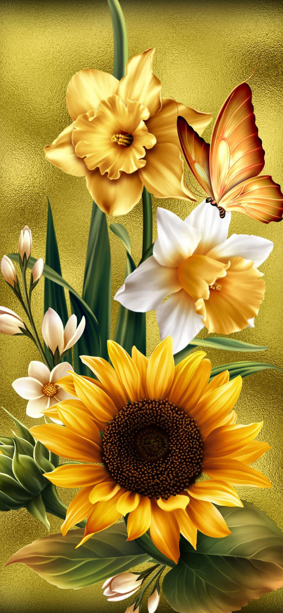 Flowers 01- Full Drill Diamond Painting - Specially ordered for you. Delivery is approximately 4 - 6 weeks.
