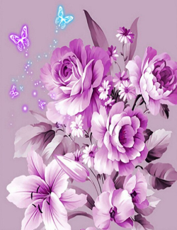 Flowers and Butterflies 11- Full Drill Diamond Painting - Specially ordered for you. Delivery is approximately 4 - 6 weeks.