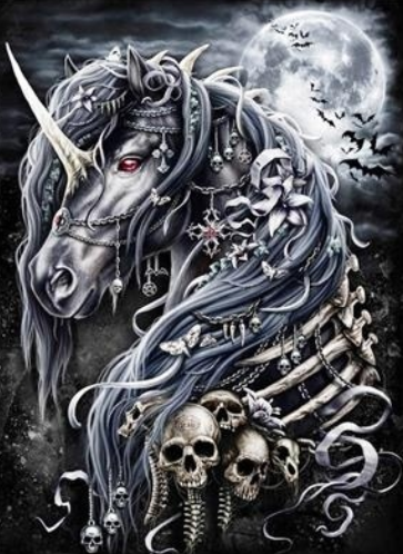 Special Order - Gothic Unicorn - Full Drill diamond painting - Specially ordered for you. Delivery is approximately 4 - 6 weeks.