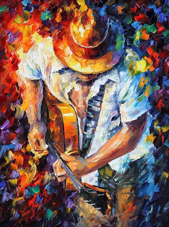 Guitar Man- Full Drill Diamond Painting - Specially ordered for you. Delivery is approximately 4 - 6 weeks.