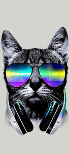 Hipster Cat - Full Drill Diamond Painting - Specially ordered for you. Delivery is approximately 4 - 6 weeks.