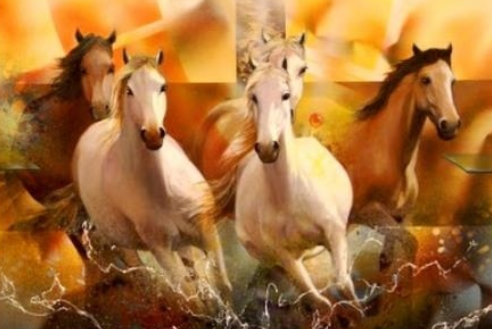 Horses 12- Full Drill Diamond Painting - Specially ordered for you. Delivery is approximately 4 - 6 weeks.