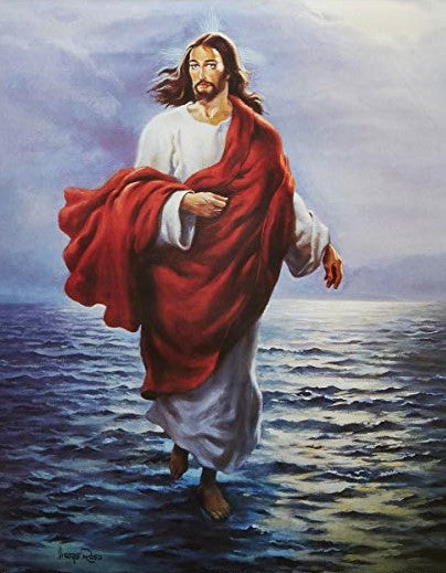 Jesus Walking on Water -Full Drill Diamond Painting - Specially ordered for you. Delivery is approximately 4 - 6 weeks.