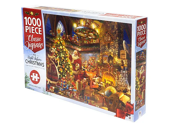 JIGSAW PUZZLE - Night Before Christmas - MINDBOG.1000 PCS