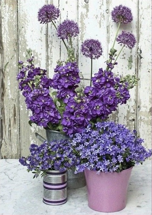 Lavender Flowers- Full Drill Diamond Painting - Specially ordered for you. Delivery is approximately 4 - 6 weeks.