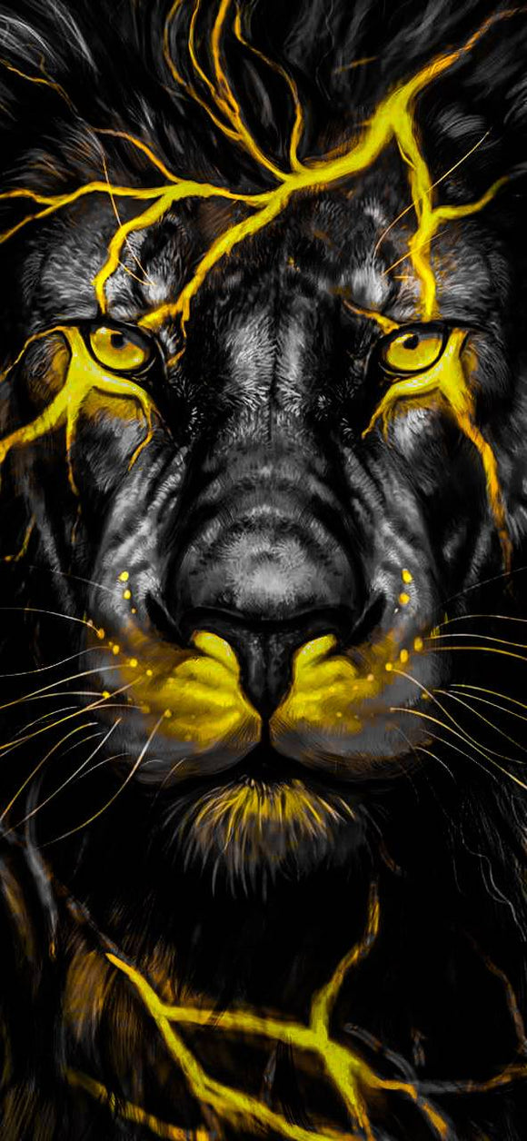 Lion Yellow- Full Drill Diamond Painting - Specially ordered for you. Delivery is approximately 4 - 6 weeks.