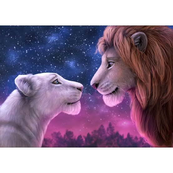 Lions In Love- Full Drill Diamond Painting - Specially ordered for you. Delivery is approximately 4 - 6 weeks.
