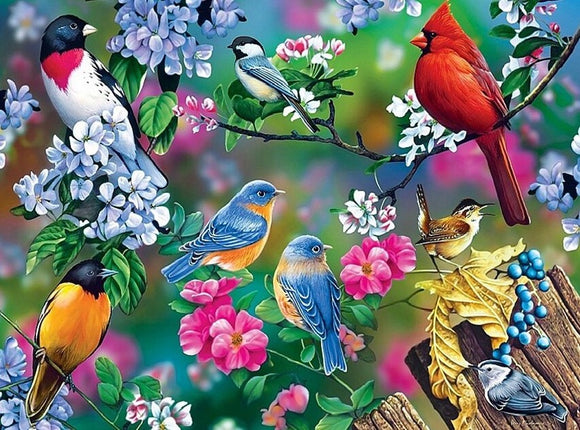 Lots Of Birds - Full Drill Diamond Painting - Specially ordered for you. Delivery is approximately 4 - 6 weeks.