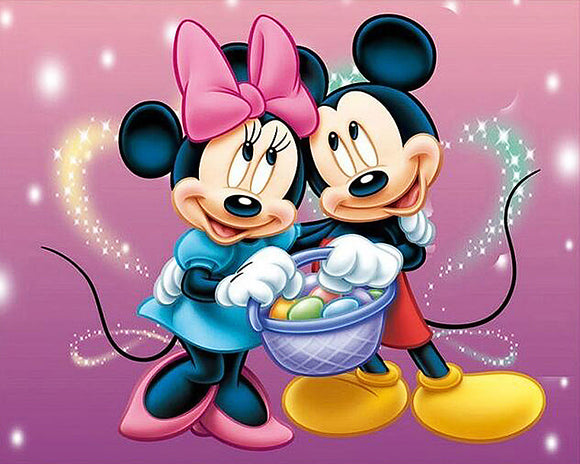 Special Order - Mickey and Minnie - Full Drill diamond painting - Specially ordered for you. Delivery is approximately 4 - 6 weeks.