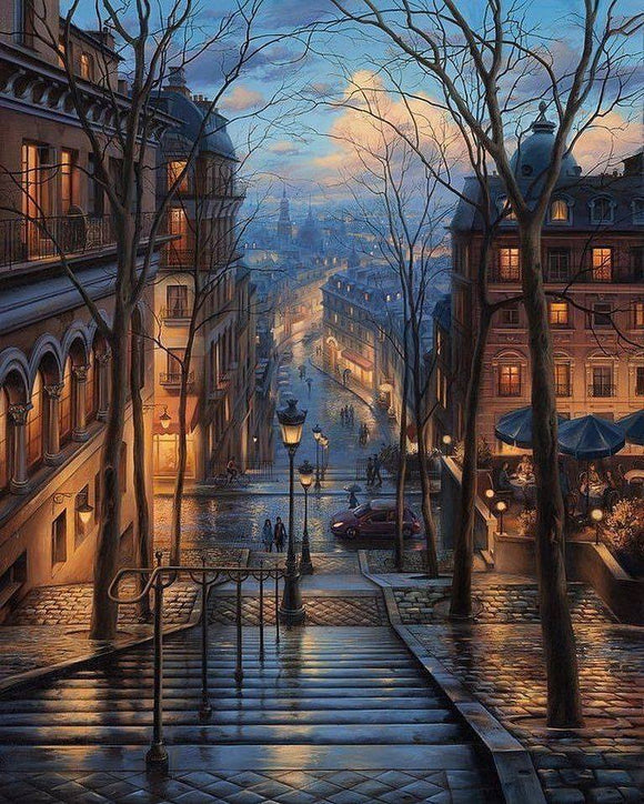 Montmartre, Paris- Full Drill Diamond Painting - Specially ordered for you. Delivery is approximately 4 - 6 weeks.