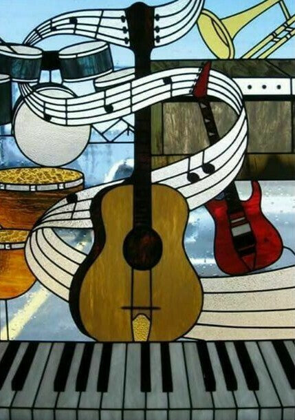 Musical Instruments- Full Drill Diamond Painting - Specially ordered for you. Delivery is approximately 4 - 6 weeks.