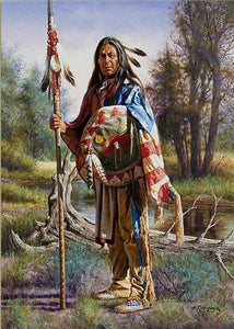 Native American 01 (2)- Full Drill Diamond Painting - Specially ordered for you. Delivery is approximately 4 - 6 weeks.