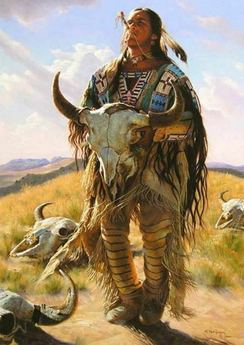 Native American 07 (2)- Full Drill Diamond Painting - Specially ordered for you. Delivery is approximately 4 - 6 weeks.