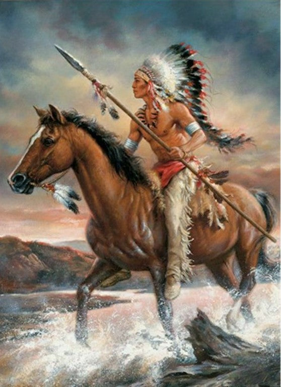 Native American 15 (2) - Full Drill Diamond Painting - Specially ordered for you. Delivery is approximately 4 - 6 weeks.